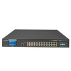 PLANET™ 24-Port Ultra PoE + 4-Port 10G SFP+ Managed Switch with LCD Touch Screen - L2+ with L3 Static Routing (600W) [GS-5220-24UPL4XVR]