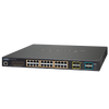 PLANET™ 24-Port Ultra PoE + 4-Port 10G SFP+ Managed Switch with LCD Touch Screen - L2+ with L3 Static Routing (600W) [GS-5220-24UPL4X]