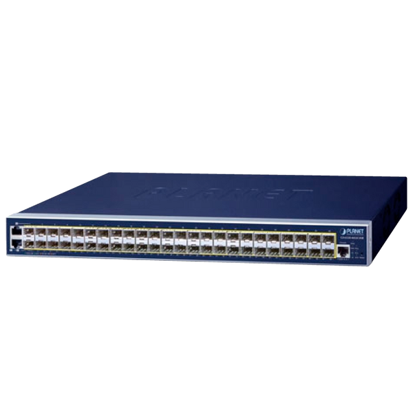 PLANET™ 46-Port 100/1000BASE-X SFP + 2-Port Gigabit TP/SFP + 4-Port 10G SFP+ Managed Switch - L3 [GS-6320-46S2C4XR]