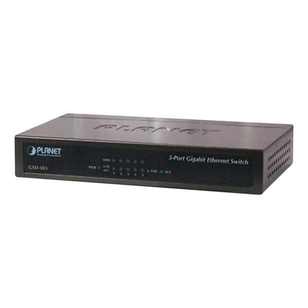 PLANET™ 10/100/1000Mbps Switch (5 Ports) [GSD-503]