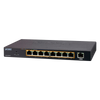 PLANET™ 8-Port 10/100/1000T 802.3at PoE + 1-Port 10/100/1000T Desktop Switch - 120W [GSD-908HP]