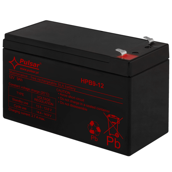 PULSAR® HPB Serie HPB 12 VDC/9.0Ah Battery (5-8 Years Lifespan) [HPB9-12]