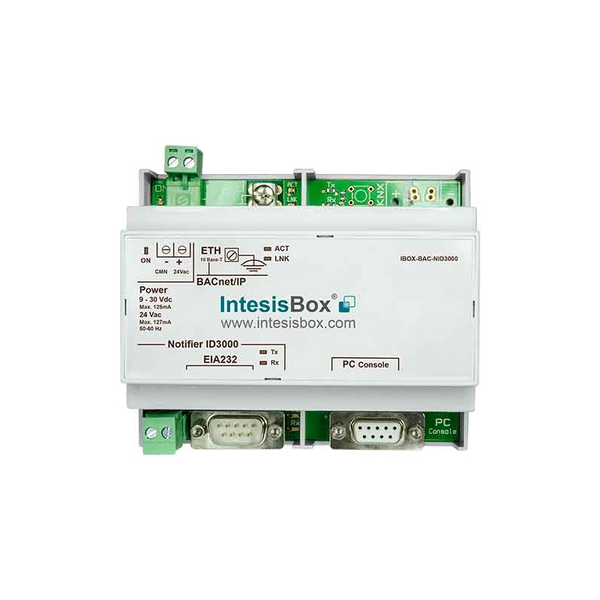 Protocol Converter for NOTIFIER® Panel to Modbus BACnet [IBOX-BAC-NID3000]