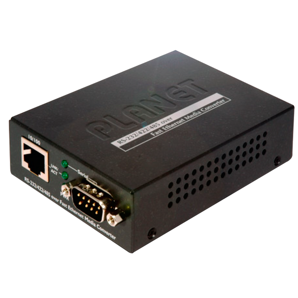 PLANET™ RS-232/422/485 over Fast Ethernet Media Converter (ST, Multi Mode) – 2km [ICS-100]