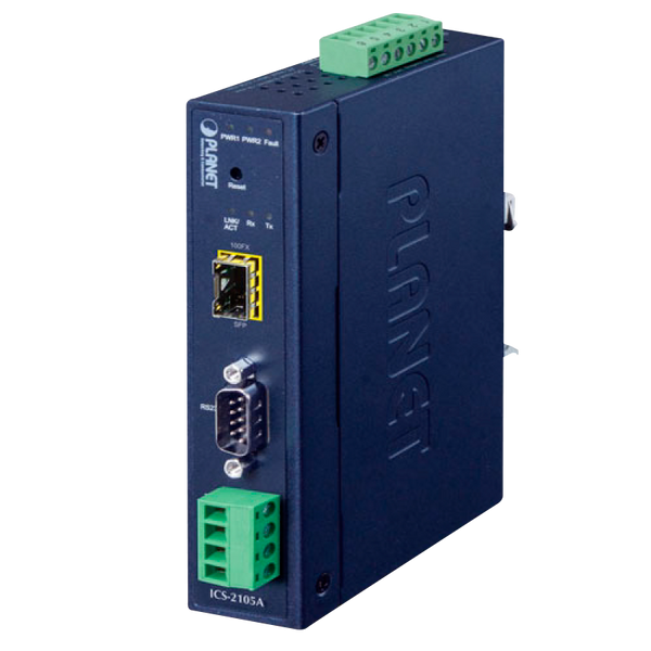 PLANET™ Industrial RS-232/RS-422/RS-485 over 100Base-FX Media Converter - (2km - 120km) [ICS-2105A]