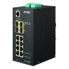 PLANET™  8-Ports (+4 SFP) Industrial Manageable Gigabit Switch - L2 with L3 Static Routing [IGS-12040MT]