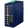 PLANET™ Industrial 16-Port 10/100/1000T + 2-Port 1000X SFP Ethernet Switch [IGS-1820TF]