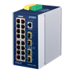 PLANET™ Industrial 16-Port 10/100/1000T 802.3at PoE (+4 SFP) Managed Switch (Din Rail) - L3 (240W) [IGS-6325-16P4S]