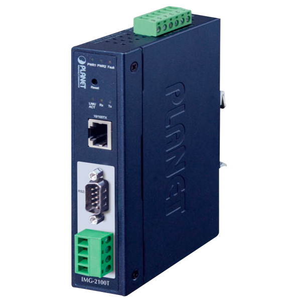 PLANET™ Industrial 1-port RS232/422/485 Modbus Gateway [IMG-2100T]