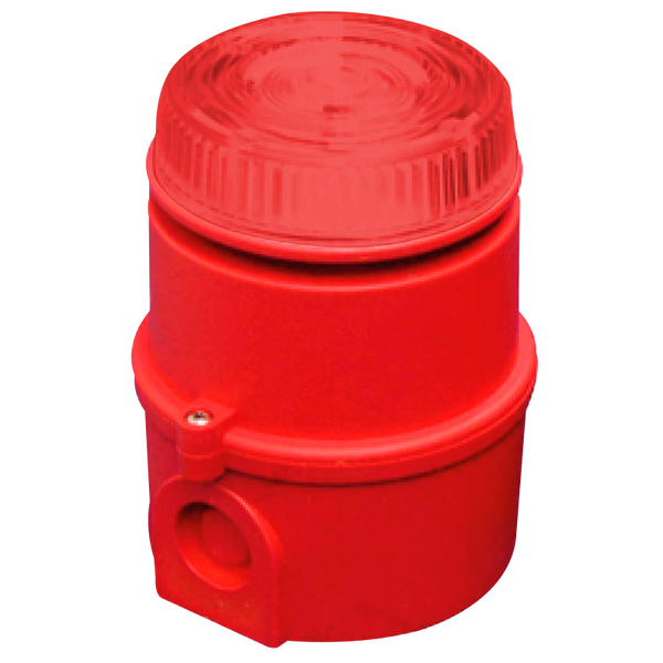 PFANNENBERG™ IP65 EN54/3 and EN54/23 Red Lens Flash Sounder [IS-mC1]