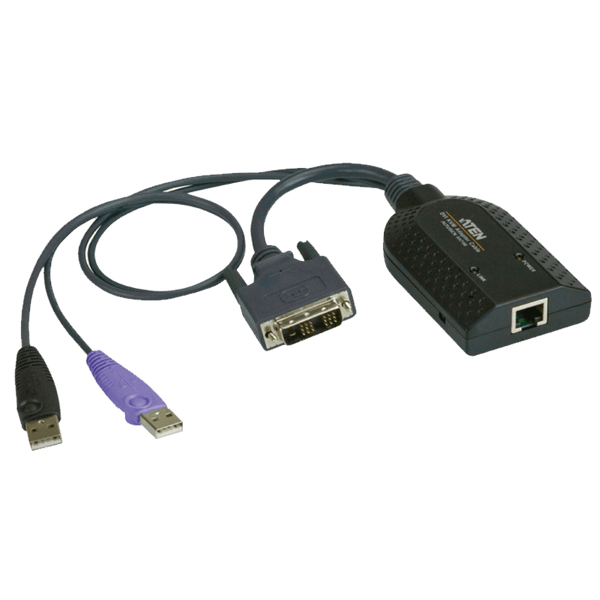 ATEN™ KA7166 USB DVI Virtual Media KVM Adapter with Smart Card Support [KA7166-AX]