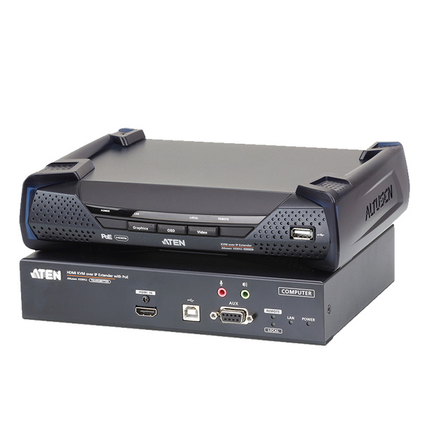 ATEN™ 4K HDMI Single Display KVM over IP Extender with PoE [KE8952-AX]