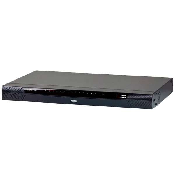 ATEN™ 1-Local/1-Remote Access 16-Port Cat 5 KVM over IP Switch with Virtual Media (1920 x 1200) [KN1116VA-AX-G]