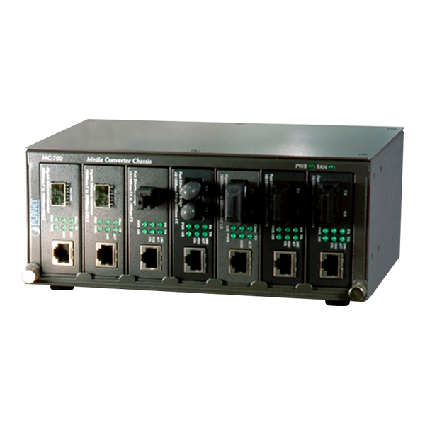 PLANET™ 7-Slot Chassis for Media Converters [MC-700]