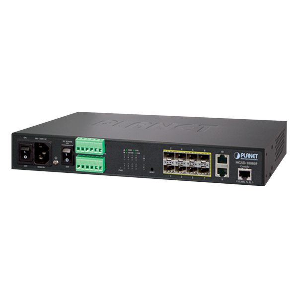 PLANET™ 8-Port SFP + 2-Port 10/100/1000T Managed Metro Ethernet Switch - L2 [MGSD-10080F]