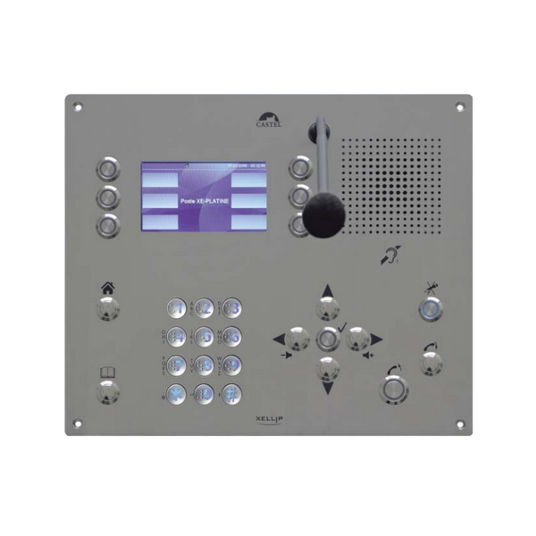 IP/SIP CASTEL™ XELLIP XE PLATINE SCREEN Video Intercom [N400Z4]