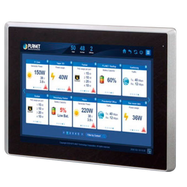 PLANET™ Renewable Energy Management Controller with LCD Touch Screen (12”) [NMS-360V-12]