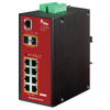 UTC™ IFS® 8-Ports (+2 SFP) PoE+ Industrial Manageable Gigabit Switch - L2 [NS3552-8P-2S-V2]