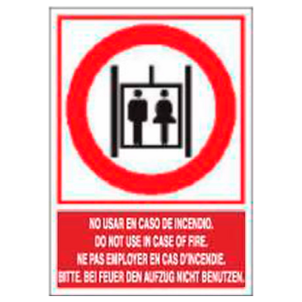 Prohibition and Fire Signboard Type 1 (Plastic Sheet - Class B) [P-127-B]