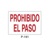 Prohibition and Fire Signboard Type 3 (Plastic Sheet - Class A) [P-191-A]