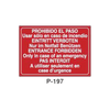 Prohibition and Fire Signboard Type 3 (Plastic Sheet - Class A) [P-197-A]