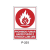 Prohibition and Fire Signboard Type 4 (Plastic Sheet - Class A) [P-225-A]