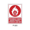 Prohibition and Fire Signboard Type 4 (Plastic Sheet - Class B) [P-225-B]