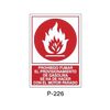Prohibition and Fire Signboard Type 4 (Plastic Sheet - Class A) [P-226-A]