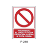 Prohibition and Fire Signboard Type 4 (Plastic Sheet - Class A) [P-240-A]