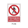 Prohibition and Fire Signboard Type 4 (Plastic Sheet - Class A) [P-246-A]