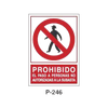 Prohibition and Fire Signboard Type 4 (Plastic Sheet - Class B) [P-246-B]