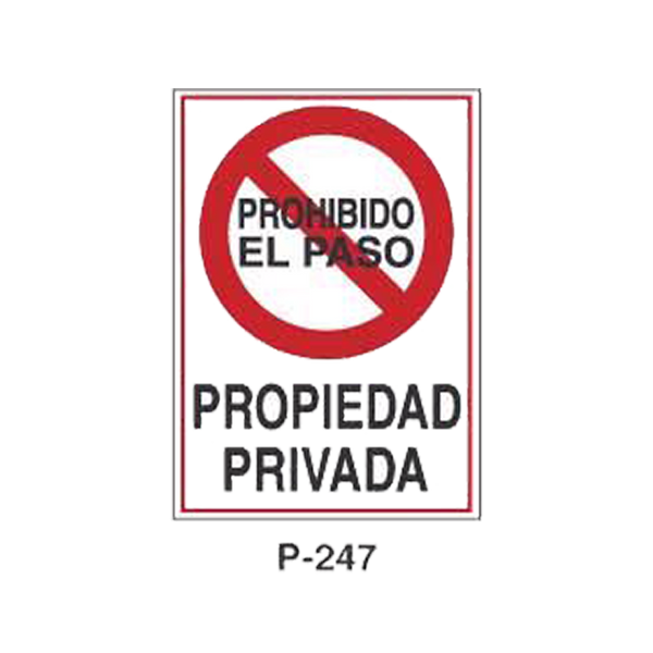 Prohibition and Fire Signboard Type 4 (Plastic Sheet - Class A) [P-247-A]