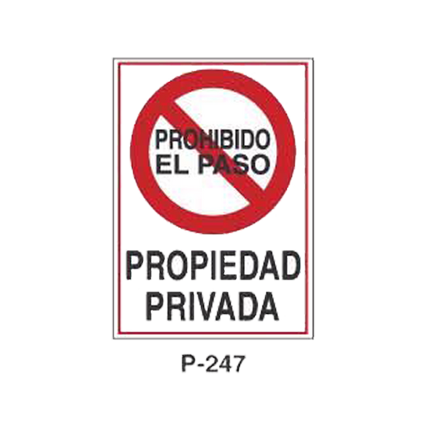 Prohibition and Fire Signboard Type 4 (Plastic Sheet - Class B) [P-247-B]