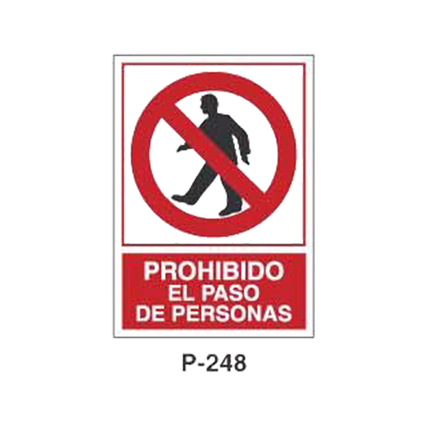 Prohibition and Fire Signboard Type 5 (Plastic Sheet - Class A) [P-248-A]