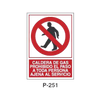 Prohibition and Fire Signboard Type 5 (Plastic Sheet - Class A) [P-251-A]