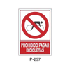 Prohibition and Fire Signboard Type 5 (Plastic Sheet - Class B) [P-257-B]