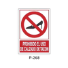 Prohibition and Fire Signboard Type 5 (Plastic Sheet - Class A) [P-268-A]