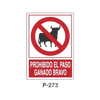 Prohibition and Fire Signboard Type 5 (Plastic Sheet - Class A) [P-273-A]