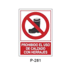 Prohibition and Fire Signboard Type 5 (Plastic Sheet - Class A) [P-281-A]