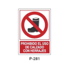 Prohibition and Fire Signboard Type 5 (Plastic Sheet - Class B) [P-281-B]