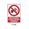 Prohibition and Fire Signboard Type 6 (Plastic Sheet - Class A) [P-296-A]