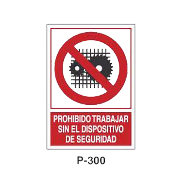 Prohibition and Fire Signboard Type 6 (Plastic Sheet) [P-300-A]