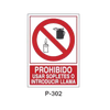 Prohibition and Fire Signboard Type 6 (Plastic Sheet) [P-302-A]