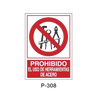 Prohibition and Fire Signboard Type 6 (Plastic Sheet - Class B) [P-308-B]