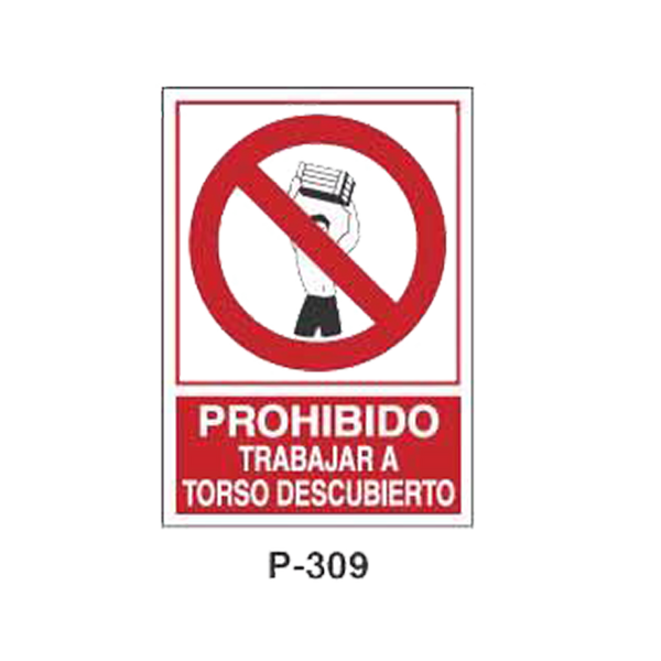 Prohibition and Fire Signboard Type 6 (Plastic Sheet) [P-309-A]