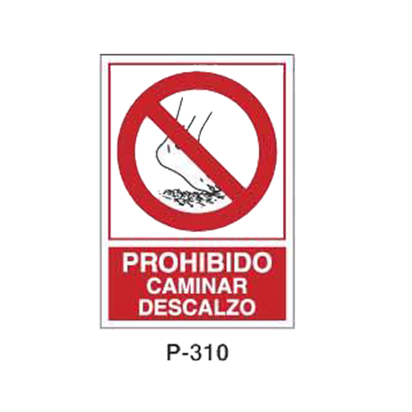 Prohibition and Fire Signboard Type 6 (Plastic Sheet - Class B) [P-310-B]