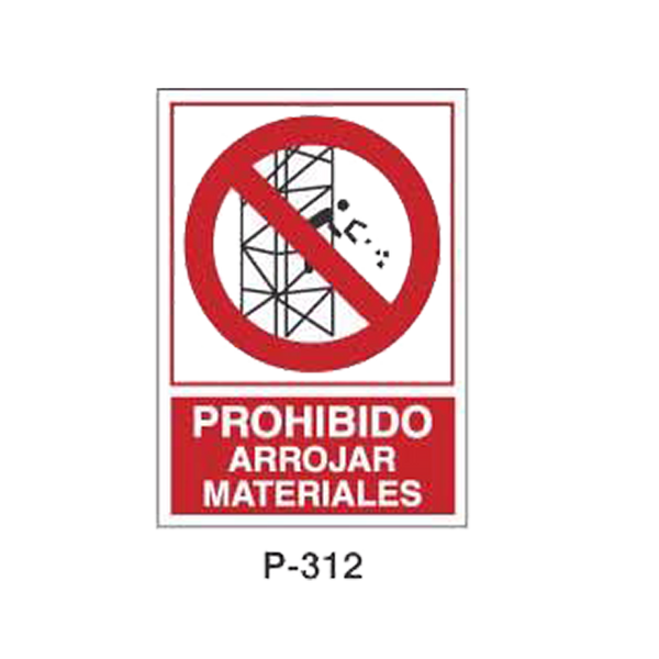 Prohibition and Fire Signboard Type 6 (Plastic Sheet) [P-312-A]