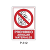 Prohibition and Fire Signboard Type 6 (Plastic Sheet) [P-312-A]