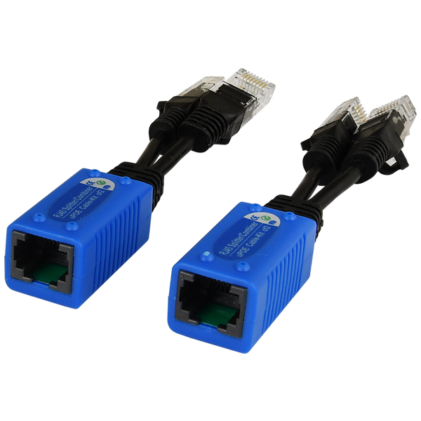 PULSAR® Splitter 2xRJ45 (Plug) - 1xRJ45 (Socket) [P-POE2]