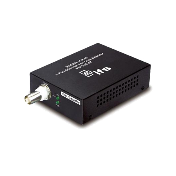 UTC™ IFS® 1-Port Coax PoE+ to Ethernet Media Converter - 30W [POC252-1CX-1P]